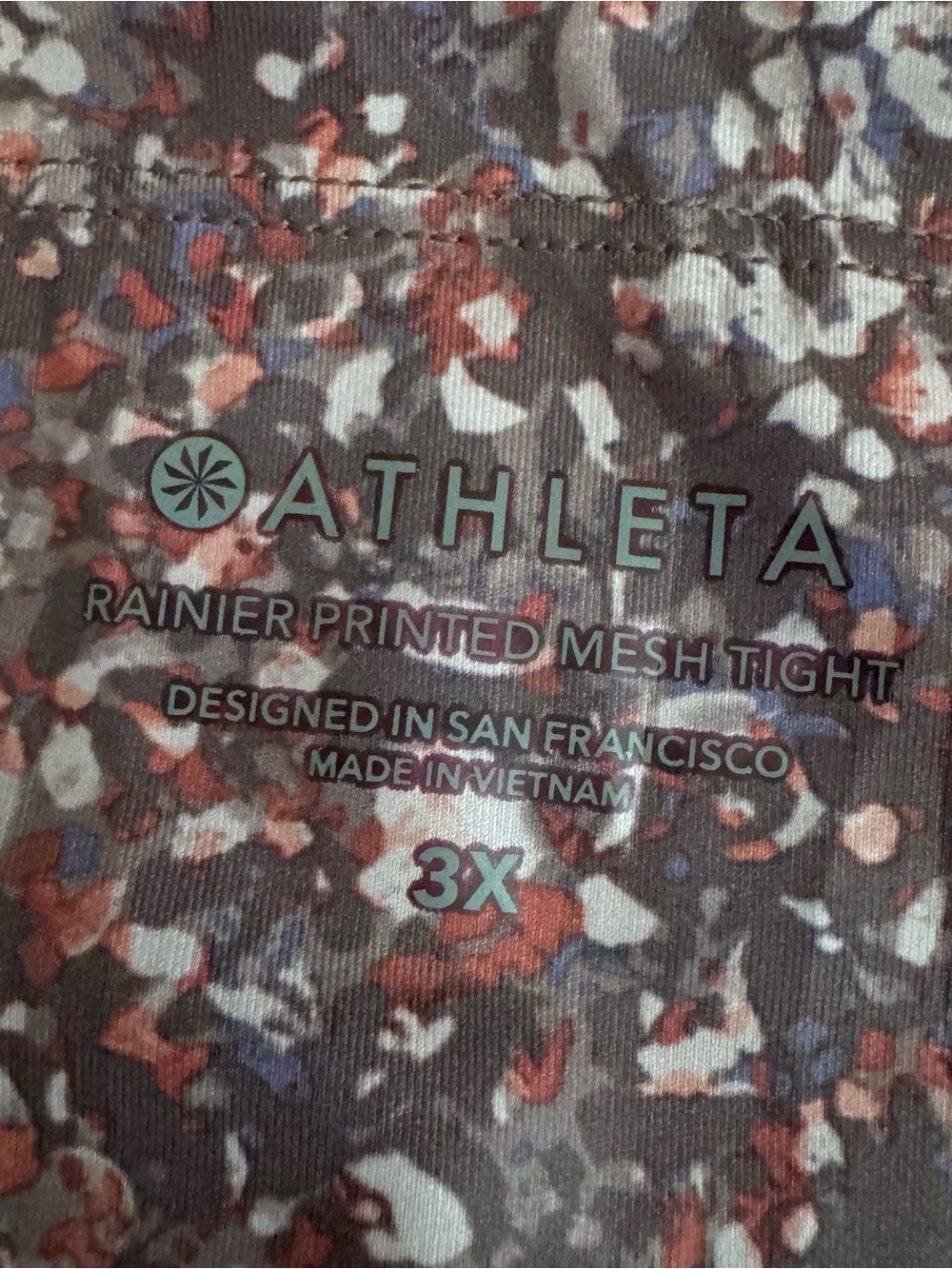 Athleta Rainier Printed Mesh Tights - Picture 8 of 11